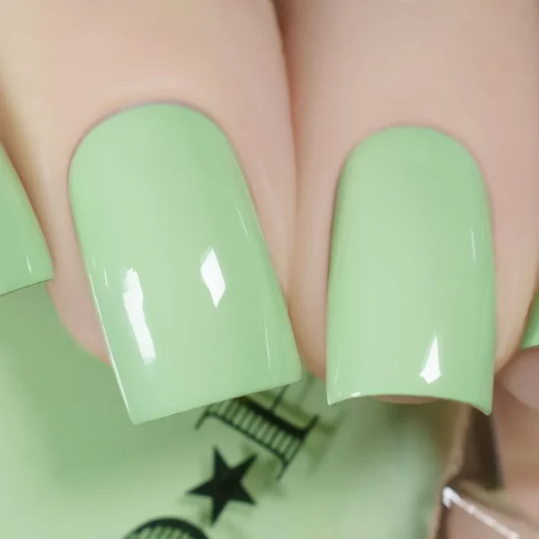 2 fingernails with nail polish