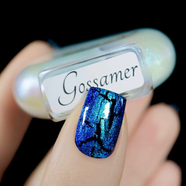 bottom of nail polish bottle with name Gossamer