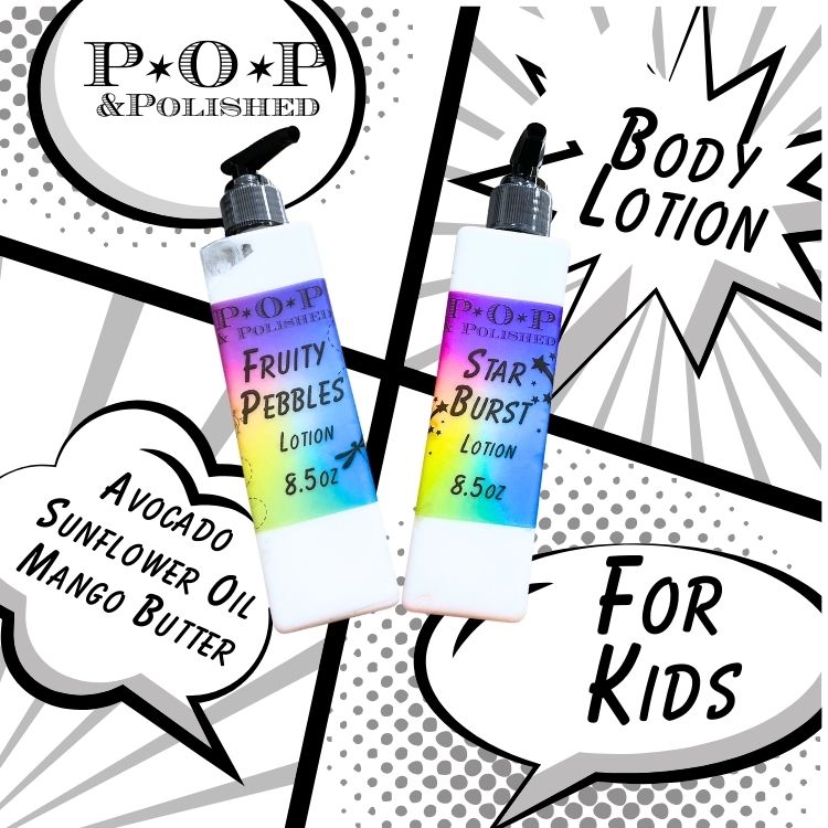 Star Burst & Fruity Pebbles Lotion for Kids POP & Polished