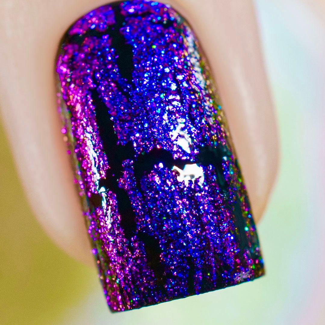 fingernail with nail polish
